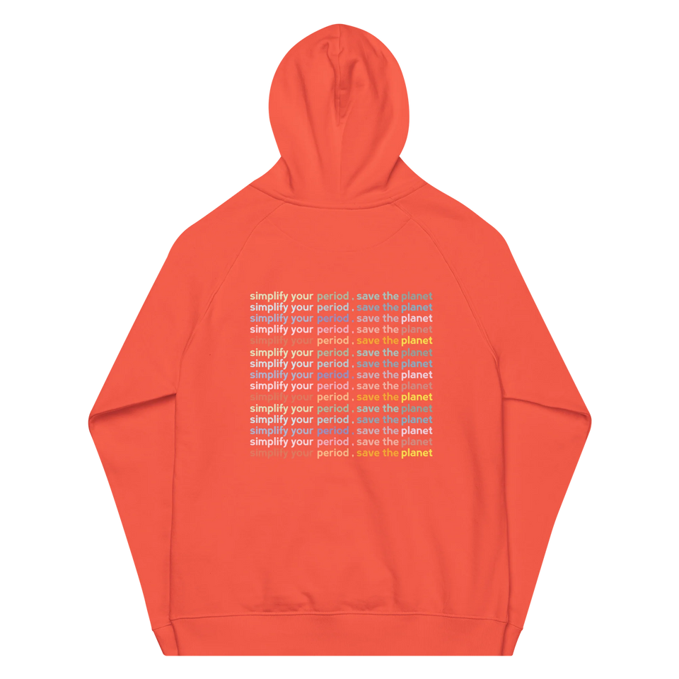 hoodie burnt orrange back