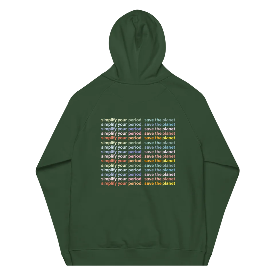 sunny green hoodie back